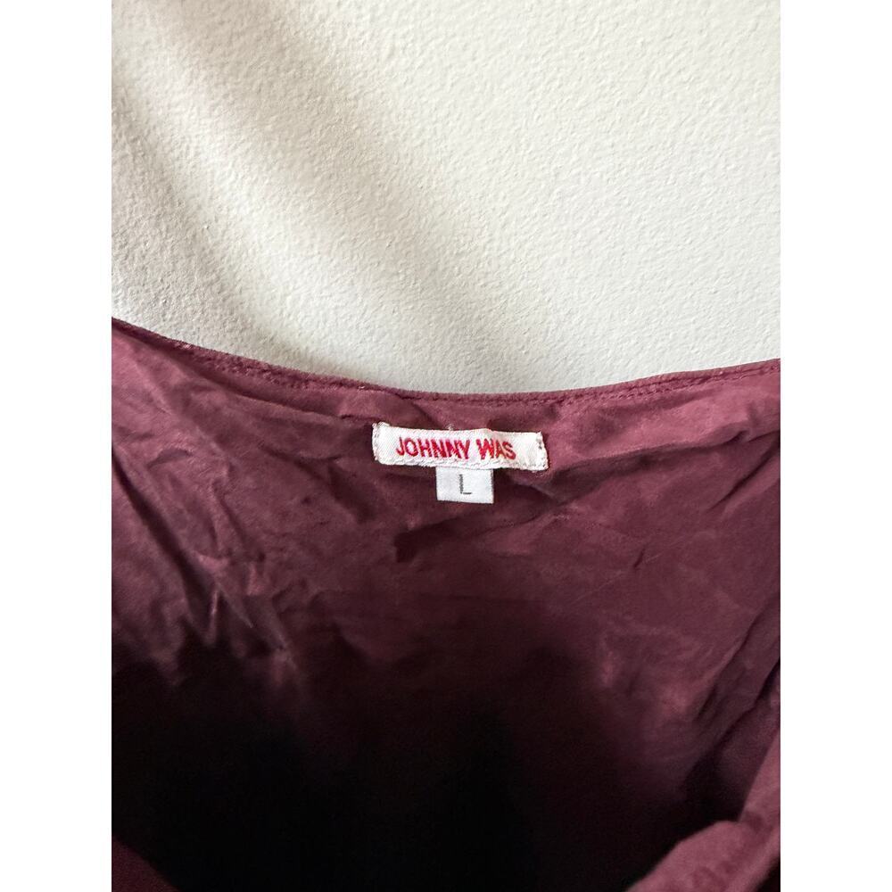 JOHNNY WAS velvet mini dress women's size L - Picture 7 of 8